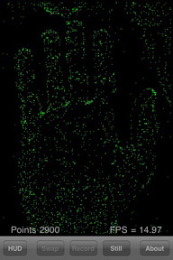 FAST Corner Detection - Hand with threshold of 10
